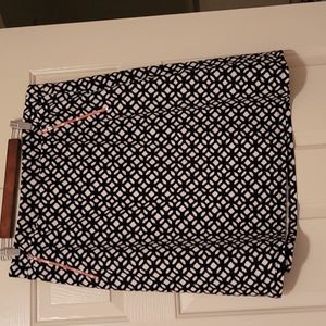 Black and red A line skirt